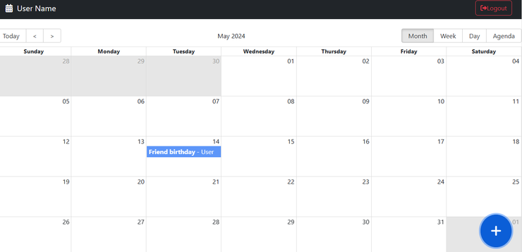 Calendar Agenda App
